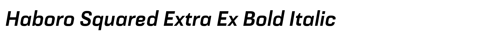 Haboro Squared Extra Ex Bold Italic image